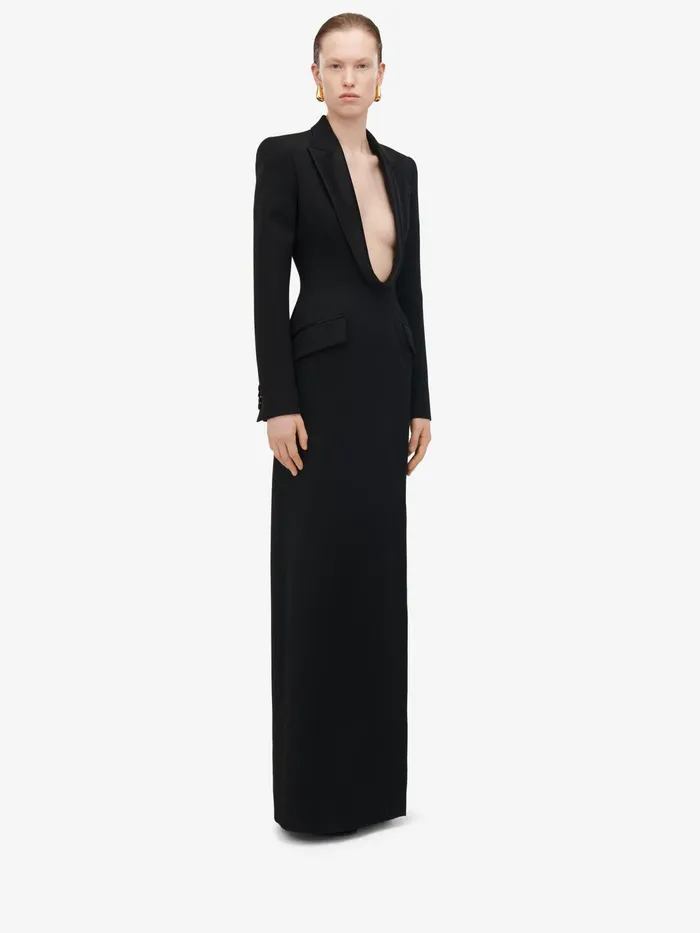 Women Dresses Alexander McQueen Long Jacket Dress Black
