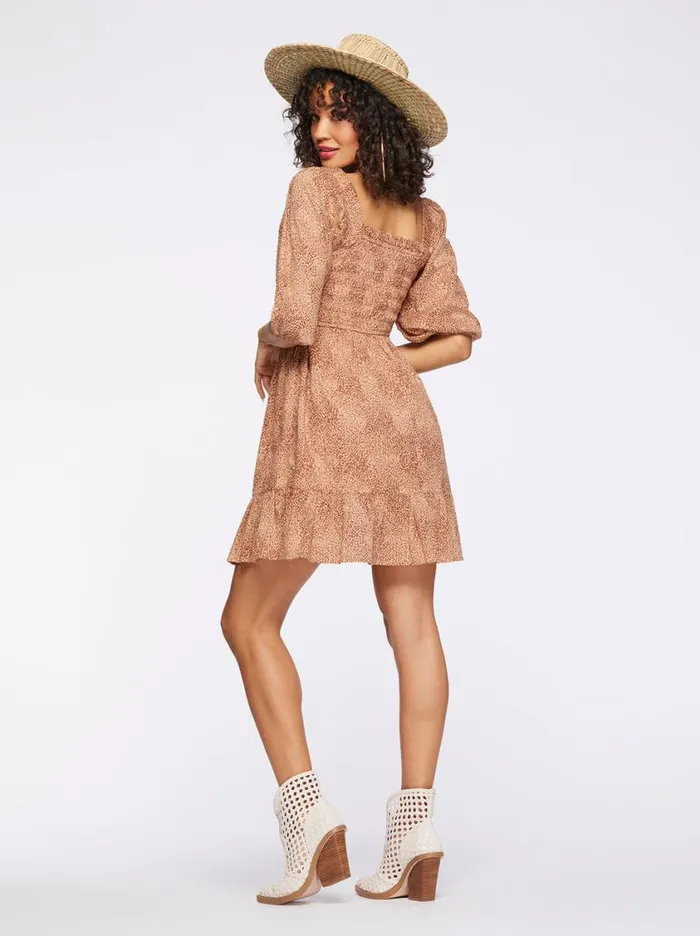 Women Dresses Jessica Simpson Aldan Dress In Winding Leopard