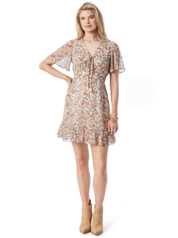 Women Dresses Jessica Simpson Lottie Dress In Cartoon Florals