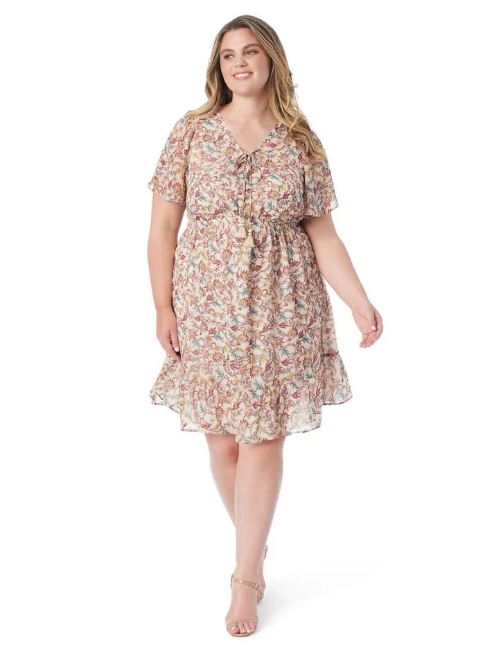 Women Dresses Jessica Simpson Regina Dress In Cartoon Florals