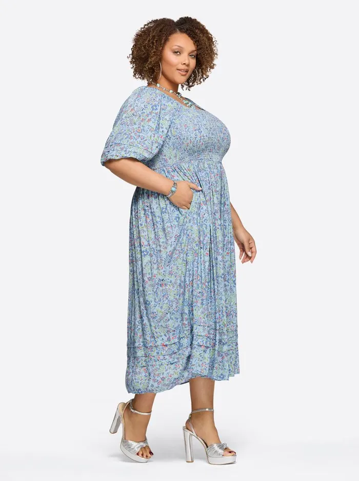 Women Dresses Jessica Simpson Simona Dress In Decorative Blossoms