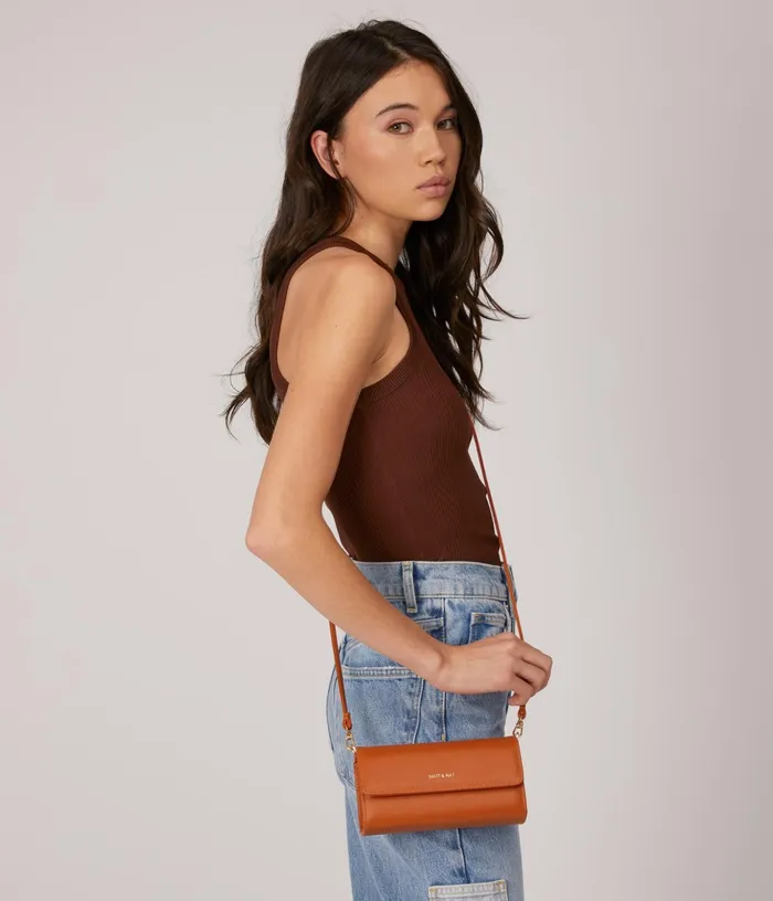 Women Drew Med Vegan Crossbody Bag 8211 Arbor Ginger Matt and Nat Cell Phone Holders