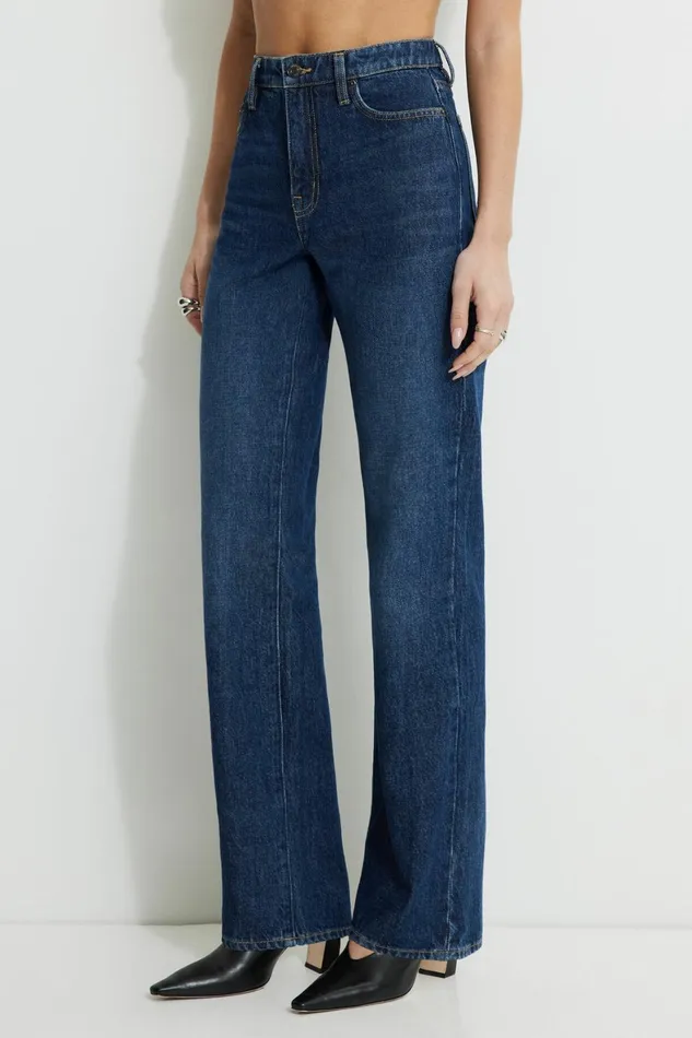Women Dynamite Jeans and Denim Cara High Rise Straight Jeans Blue