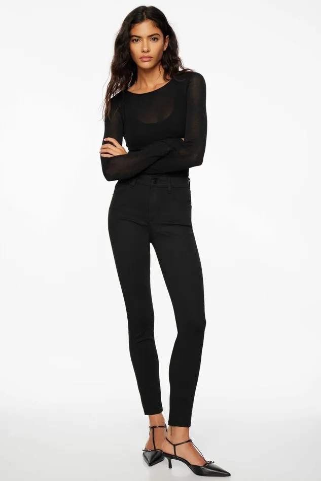 Women Dynamite Jeans and Denim Kate High Waisted Skinny Jeans BLACK