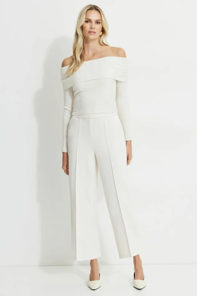 Women Dynamite Pants Relaxed Ankle Pants BEIGE