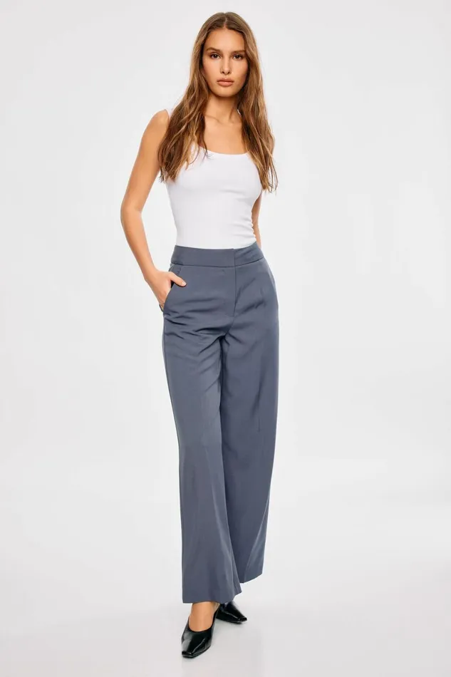 Women Dynamite Pants Yasmin Straight Leg Pants Blue