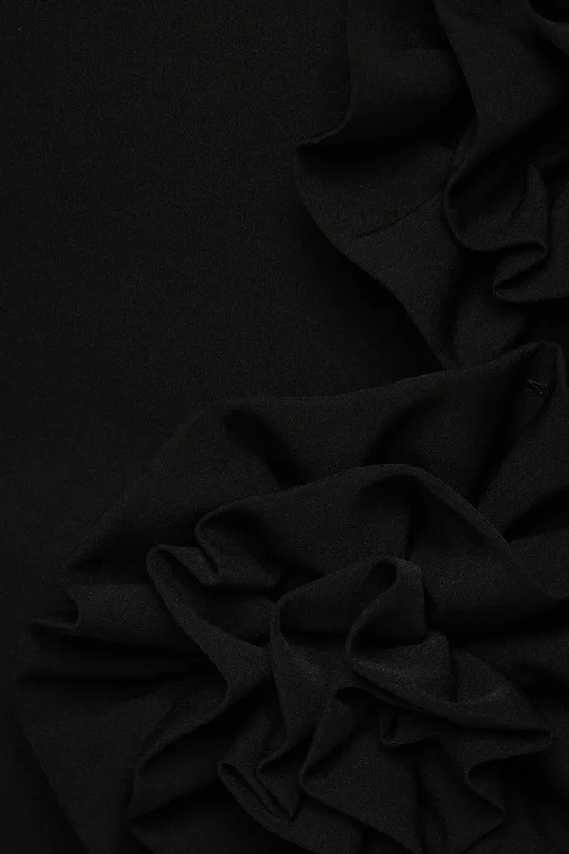 Women Dynamite Skirts and Skorts Floral Appliqu Mini Skirt Black