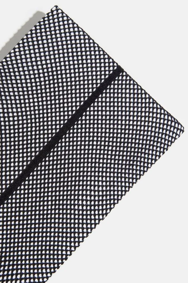 Women Dynamite Socks and Tights Front Line Fishnet Tights BLACK