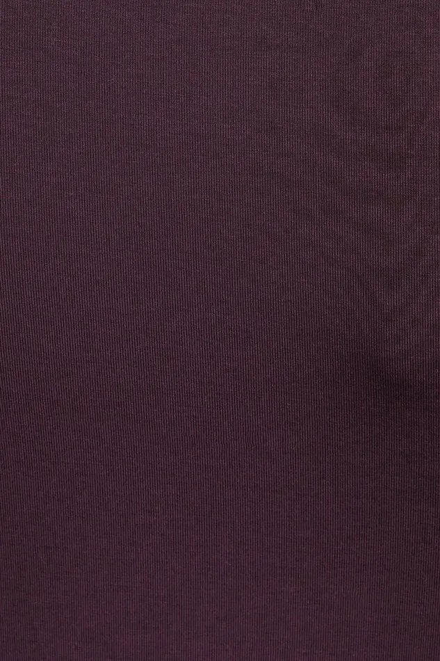 Women Dynamite Tops Drea Jersey Crewneck T Shirt Burgundy