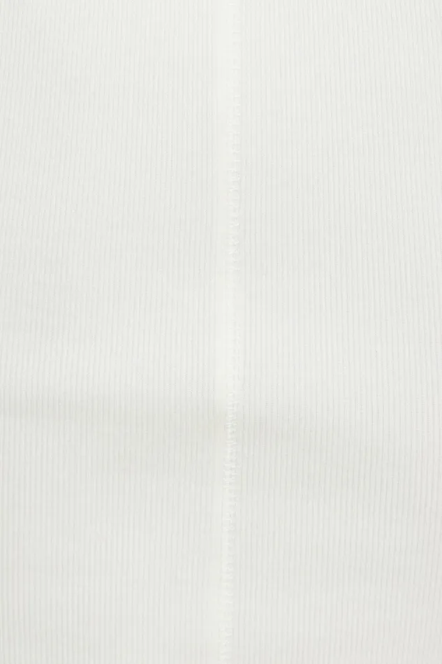 Women Dynamite Tops Ribbed Scoop Neck Tank Top Beige