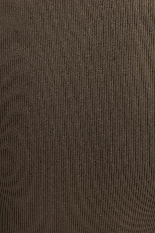 Women Dynamite Tops Seamless Long Sleeve Top Brown