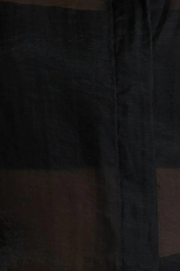 Women Dynamite Tops Sheer Relaxed Shirt Black