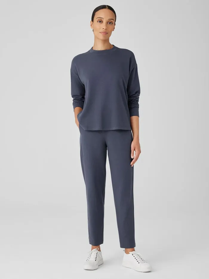 Women Eileen Fisher Pants Shorts and Jumpsuits Cozy Brushed Terry Hug Slouchy Pant Ocean Women Eileen Fisher Pants Shorts and Jumpsuits Cozy Brushed Terry Hug Slouchy Pant Ocean
