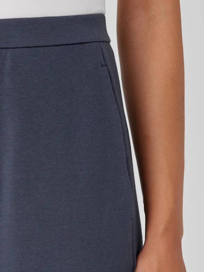 Women Eileen Fisher Pants Shorts and Jumpsuits Cozy Brushed Terry Hug Slouchy Pant Ocean