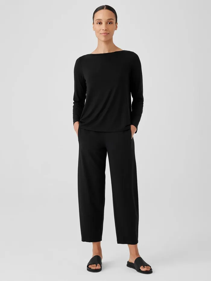 Women Eileen Fisher Pants Shorts and Jumpsuits Stretch Jersey Knit Lantern Pant Black Women Eileen Fisher Pants Shorts and Jumpsuits Stretch Jersey Knit Lantern Pant Black