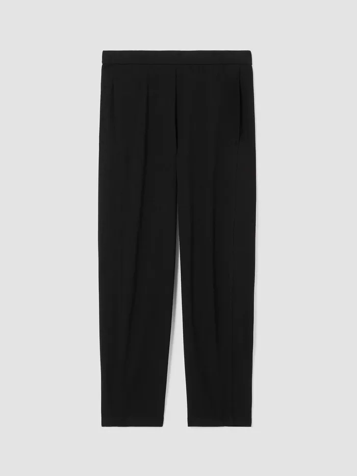 Women Eileen Fisher Pants Shorts and Jumpsuits Stretch Jersey Knit Lantern Pant Black