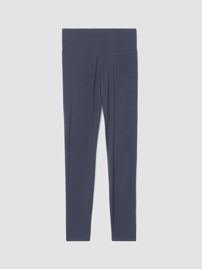 Women Eileen Fisher Pants Shorts and Jumpsuits Stretch Jersey Knit Leggings Ocean