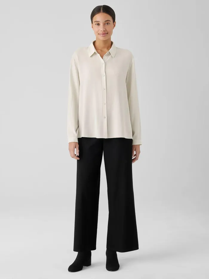 Women Eileen Fisher Pants Shorts and Jumpsuits Washable Stretch Crepe WideLeg Pant Black Women Eileen Fisher Pants Shorts and Jumpsuits Washable Stretch Crepe WideLeg Pant Black