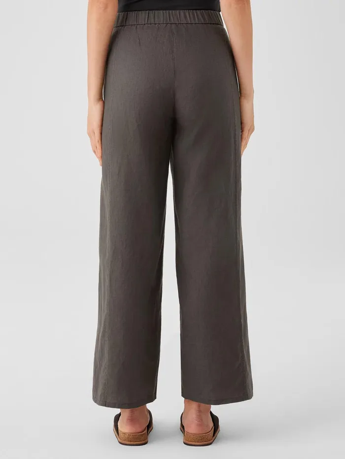 Women Eileen Fisher Sweaters and Cardigans Organic Linen Wide Trouser Pant Grove