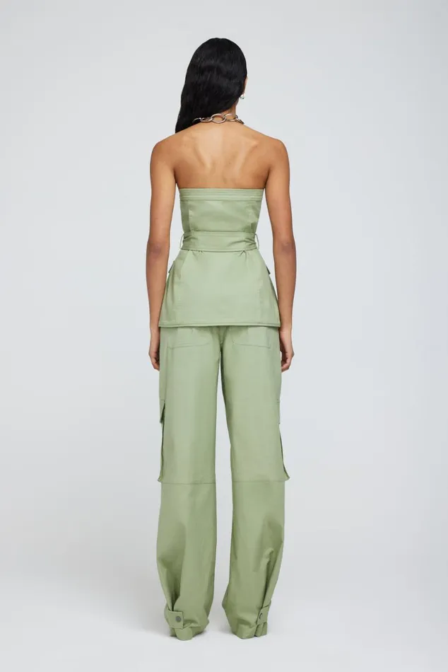 Women Elettra Bustier Verde Jonathan Simkhai Tops and Bodysuits