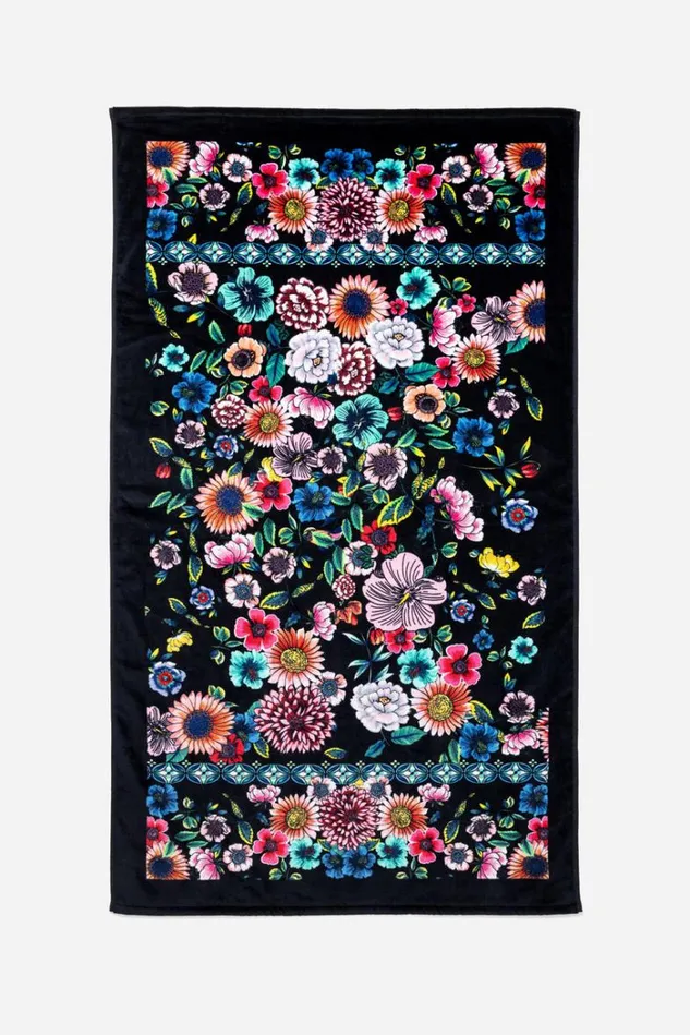 Women Evening Palace Beach Towel Brown Johnny Was Swim and Resort