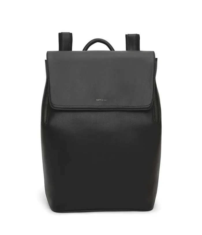 Women Fabi Vegan Backpack 8211 Arbor Black Matt and Nat Backpacks