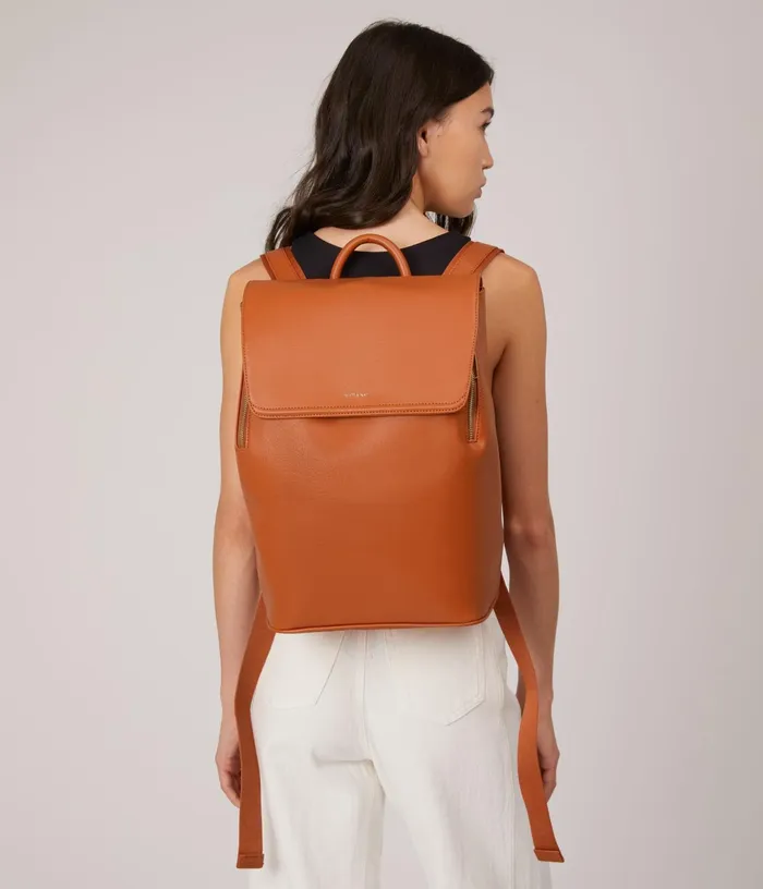 Women Fabi Vegan Backpack 8211 Arbor Black Matt and Nat Backpacks