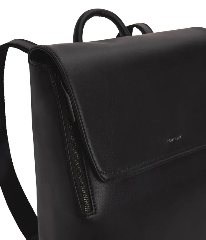 Women Fabi Vegan Backpack 8211 Arbor Black Matt and Nat Backpacks