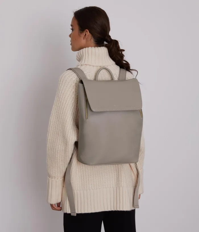 Women Fabi Vegan Backpack 8211 Vintage Black Matt and Nat Backpacks