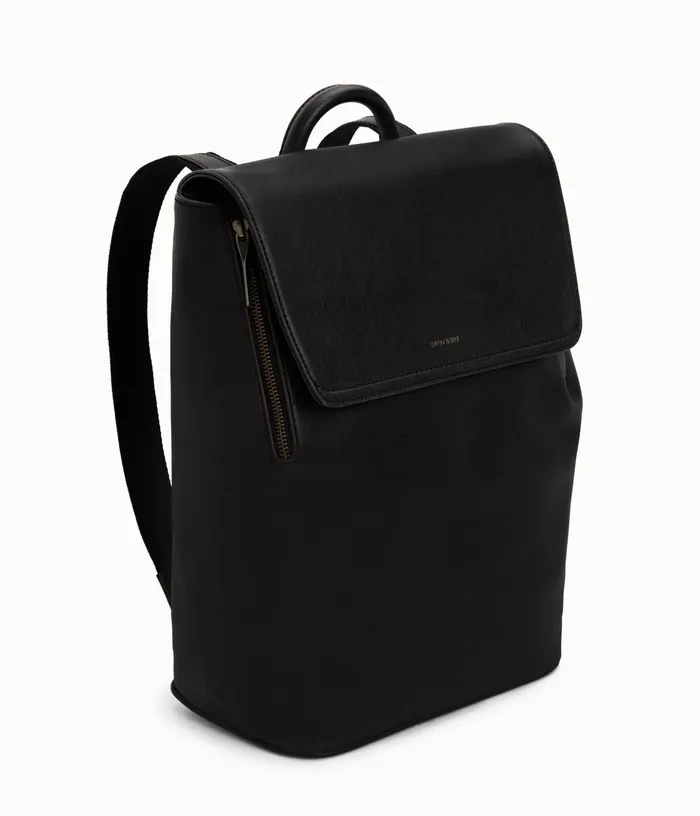 Women Fabi Vegan Backpack 8211 Vintage Black Matt and Nat Backpacks