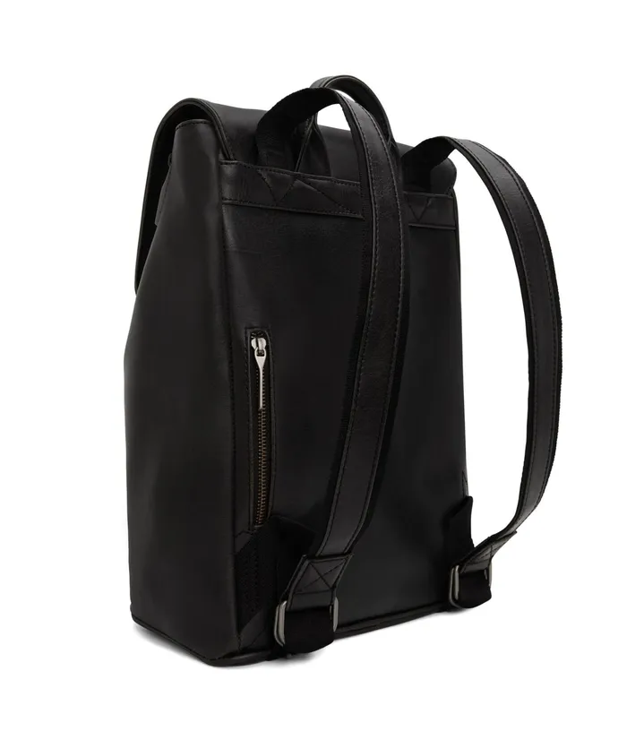 Women Fabi Vegan Backpack 8211 Vintage Black Matt and Nat Backpacks