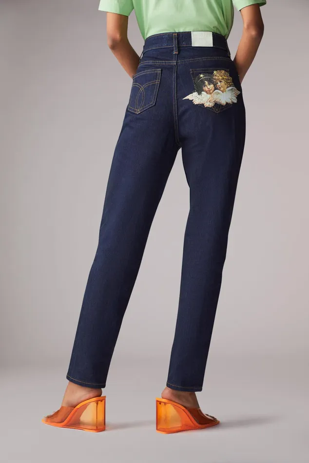Women Fiorucci Jeans and Denim Angels Patch Tara Jeans Salt And Pepper Women Fiorucci Jeans and Denim Angels Patch Tara Jeans Salt And Pepper