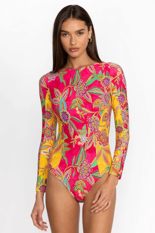 Women FLAMINGO MIX CUTOUT SURF ONE PIECE Kaleida And Flamingo Johnny Was Swim and Resort Women FLAMINGO MIX CUTOUT SURF ONE PIECE Kaleida And Flamingo Johnny Was Swim and Resort