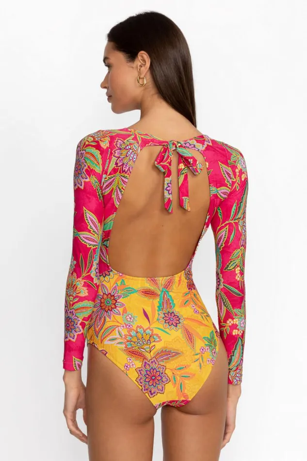 Women FLAMINGO MIX CUTOUT SURF ONE PIECE Kaleida And Flamingo Johnny Was Swim and Resort Women FLAMINGO MIX CUTOUT SURF ONE PIECE Kaleida And Flamingo Johnny Was Swim and Resort