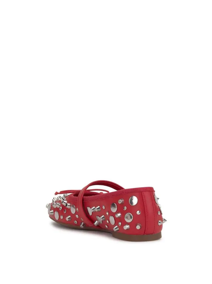 Women Flats Jessica Simpson Azalina Mary Jane Flat In Red Studded
