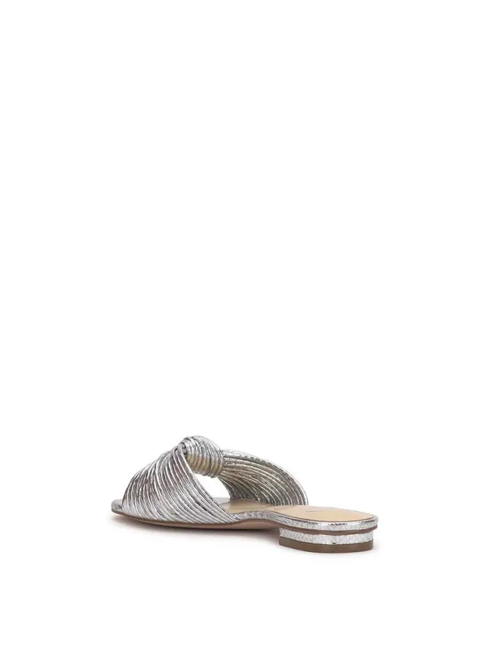 Women Flats Jessica Simpson Dydra Knotted Flat Sandal In Silver
