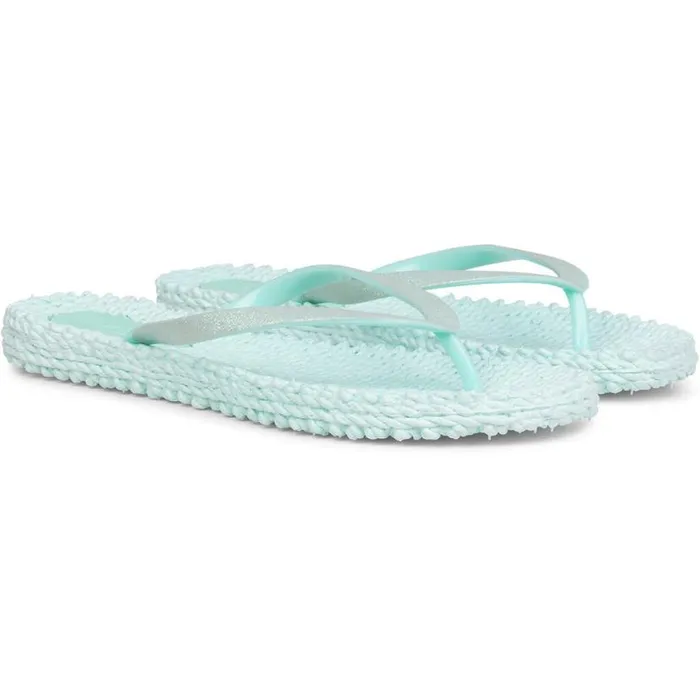 Women Flip Flops Ilse Jacobsen Flip Flop With Glitter 8211 Jade Mint