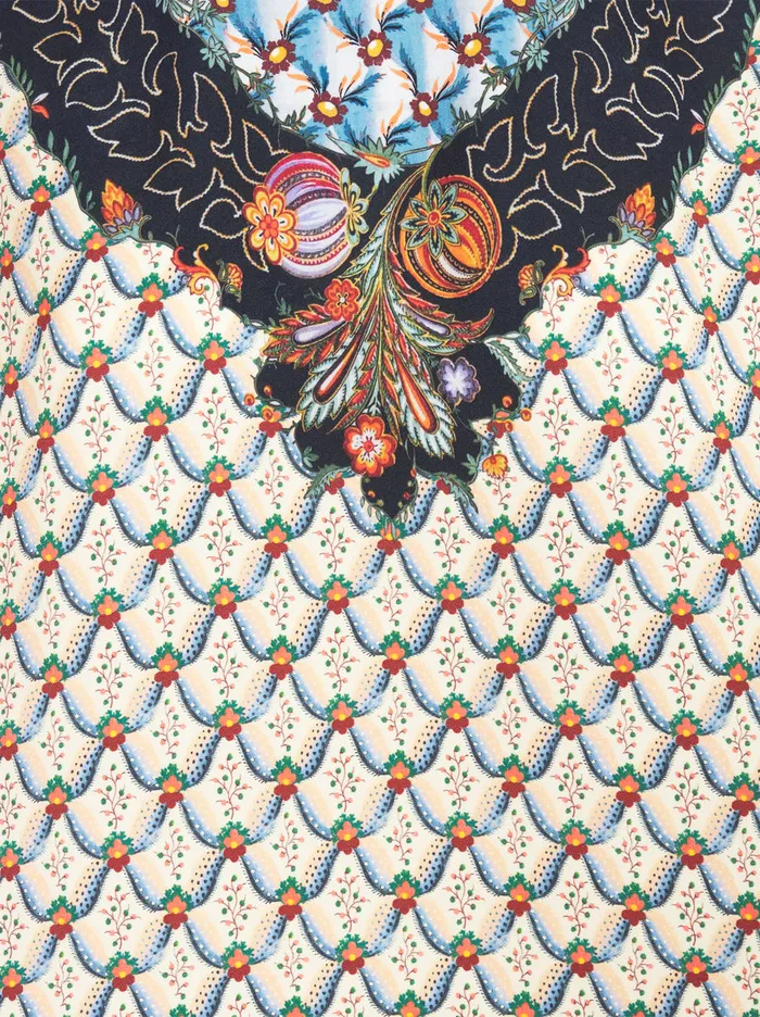 Women Floral Pattern Cady Top Etro Tops