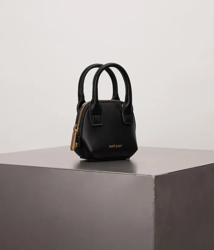 Women Gessi Pico Vegan Crossbody Bag 8211 Appleskin Black Matt and Nat Crossbody