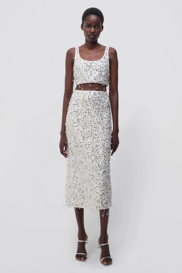 Women Gisele Skirt White Jonathan Simkhai Pants and Bottoms