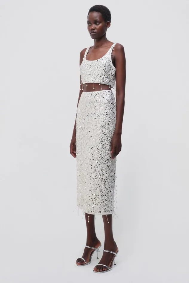 Women Gisele Skirt White Jonathan Simkhai Pants and Bottoms