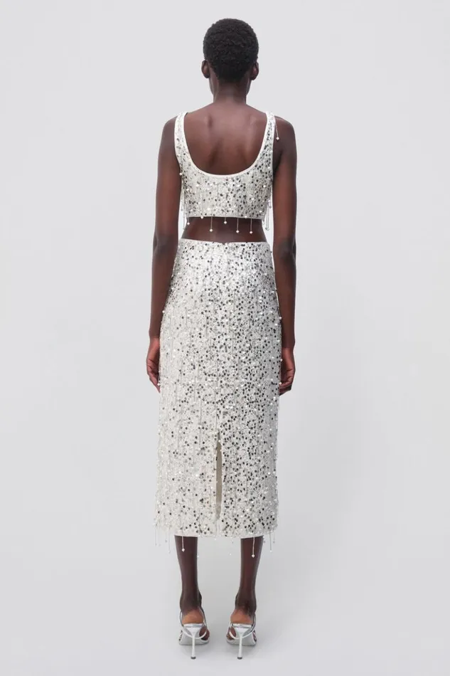 Women Gisele Skirt White Jonathan Simkhai Pants and Bottoms