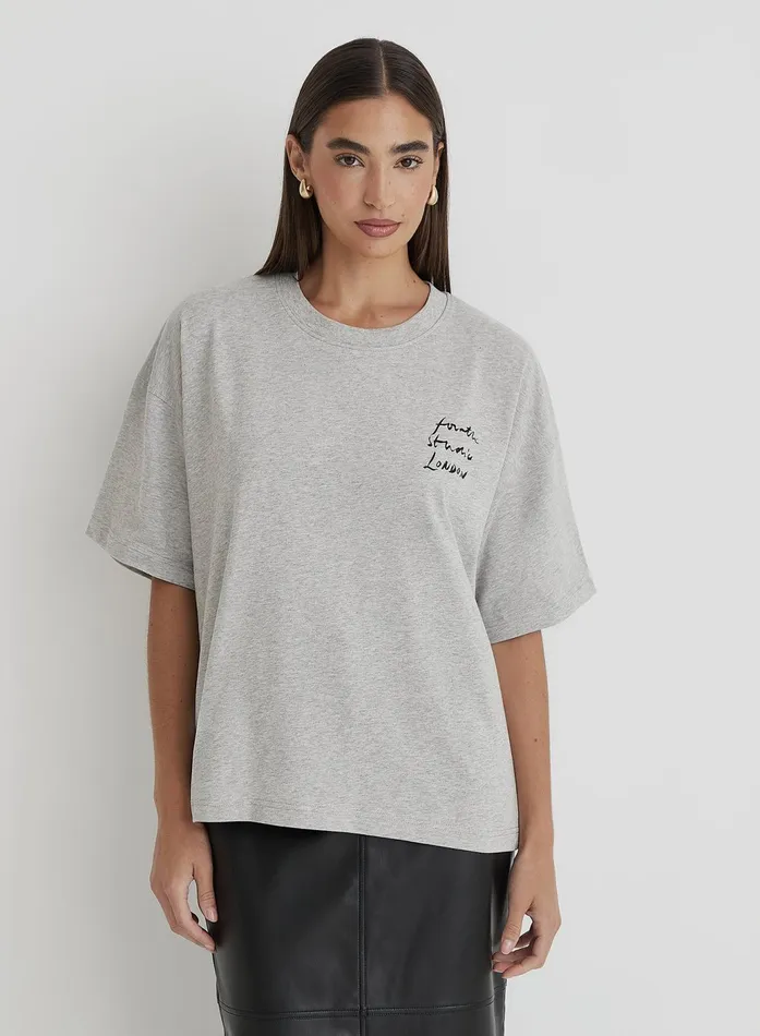 Women Grey Fourth Runway TShirt Kate 4th and Reckless Athleisure