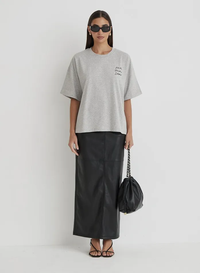 Women Grey Fourth Runway TShirt Kate 4th and Reckless Athleisure