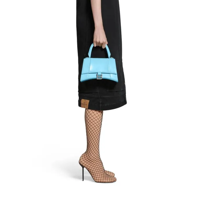Women Handbags Balenciaga Hourglass Small Handbag Box In Blue