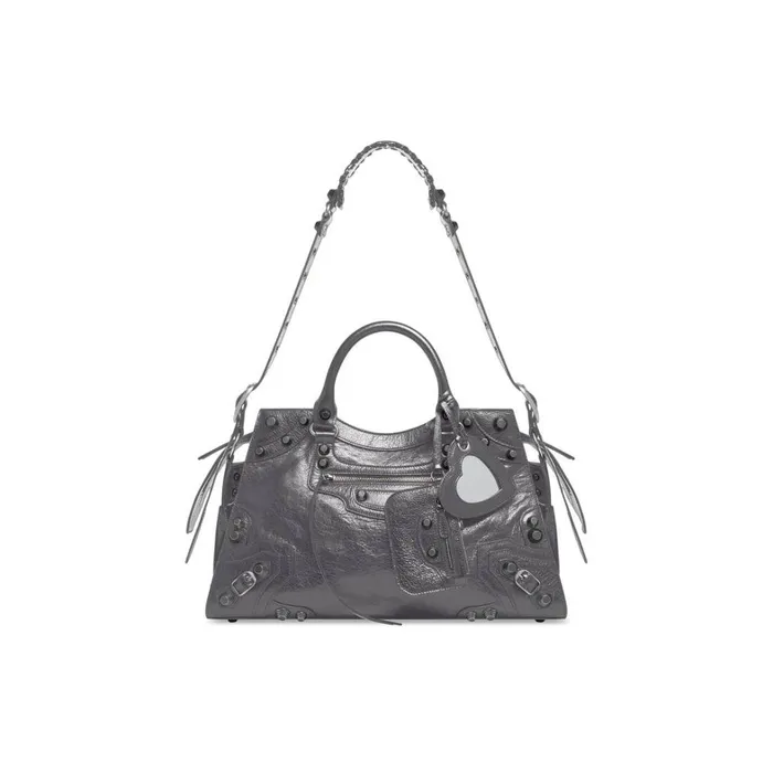 Women Handbags Balenciaga Neo Cagole City Handbag In Dark Grey
