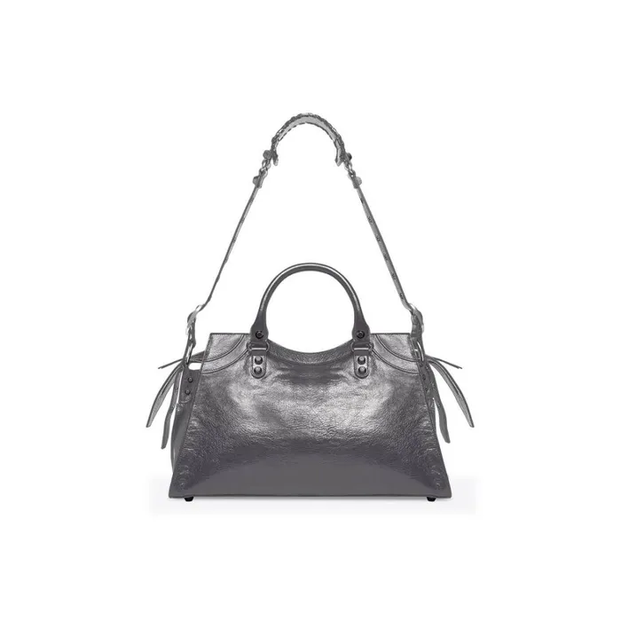Women Handbags Balenciaga Neo Cagole City Handbag In Dark Grey