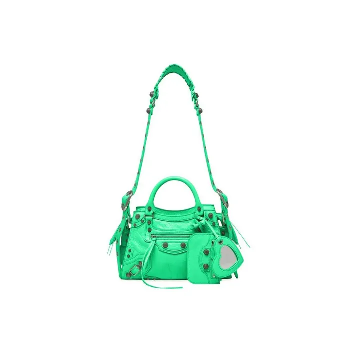 Women Handbags Balenciaga Neo Cagole Xs Handbag In Bright Green