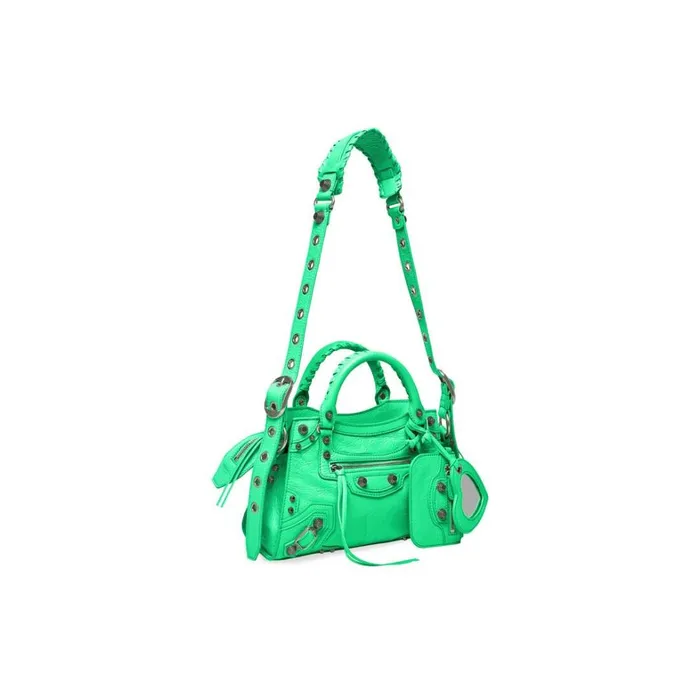 Women Handbags Balenciaga Neo Cagole Xs Handbag In Bright Green