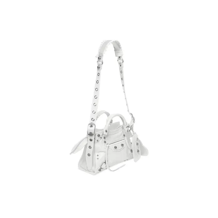 Women Handbags Balenciaga Neo Cagole Xs Handbag In White